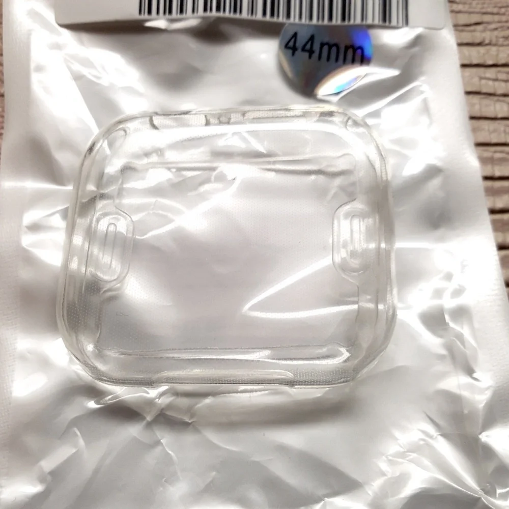 New Quality Flexible Clear Apple Series 4/5/6 Bumper Case + Screen Cover 44mm